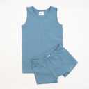 Set albastru: maieu și boxeri pentru băieți