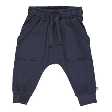 Pantaloni bleumarin cu buzunare încăpătoare pentru bebeluși