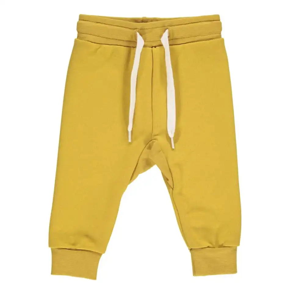Pantaloni de trening galben miere pentru bebeluși