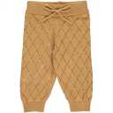 Pantaloni bej tricotați pentru bebeluși