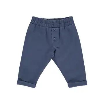 Pantaloni Twill indigo pentru bebeluși