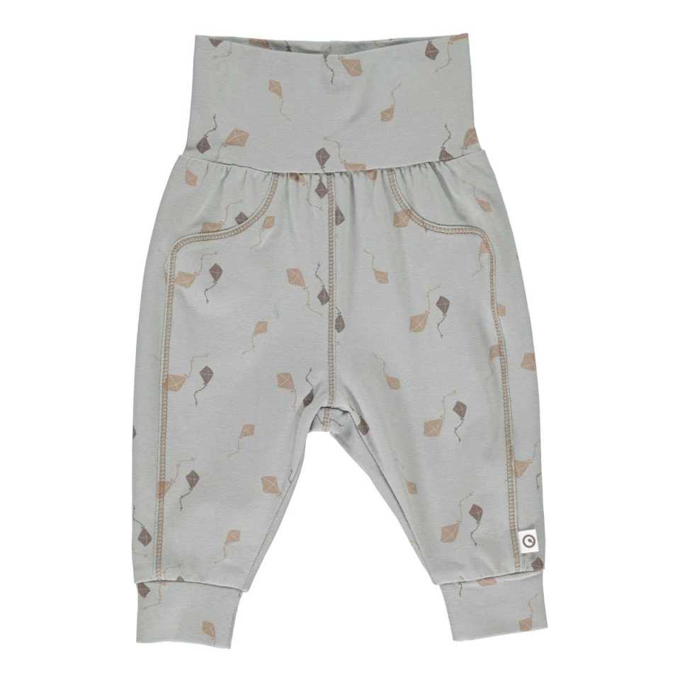 Pantaloni verzi cu imprimeu zmeie pentru bebeluși