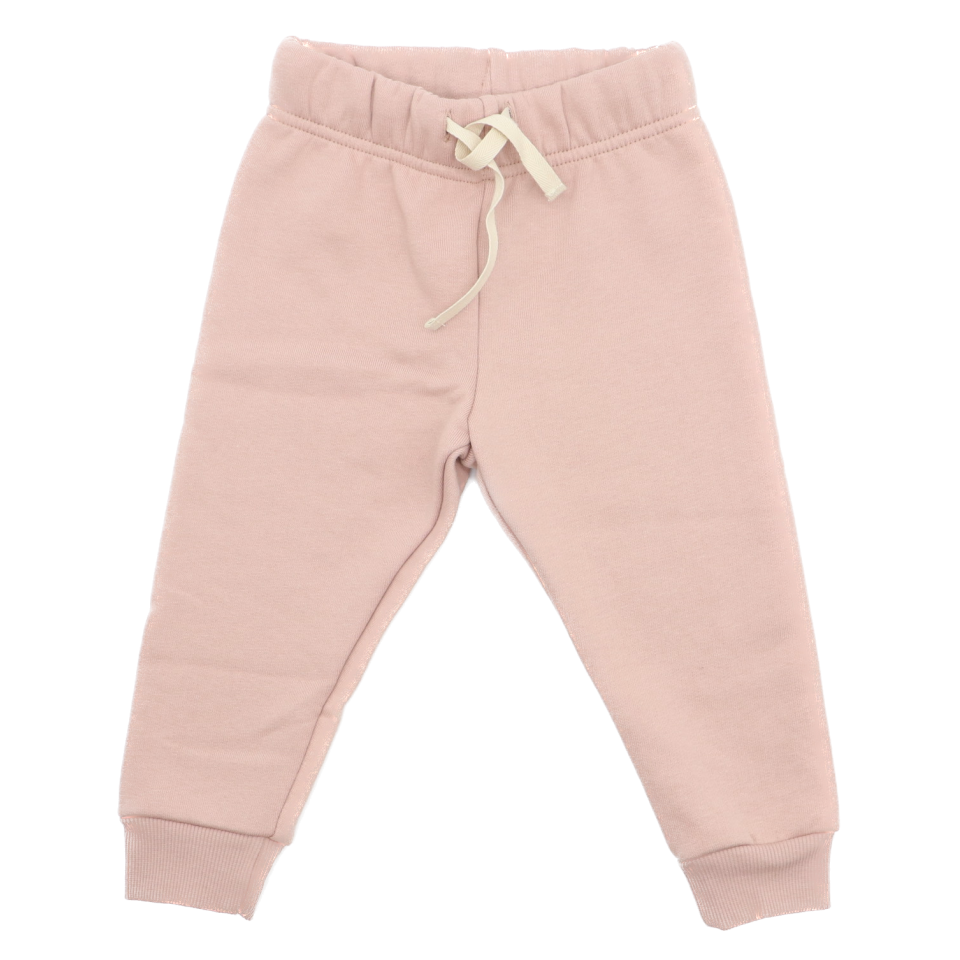 Pantaloni de trening roz, groși, pentru bebeluși