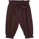 Șalvari maro închis pentru fetițe