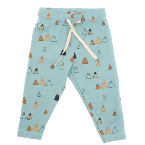 Pantaloni confortabili cu imprimeu piscuri muntoase pentru bebeluși