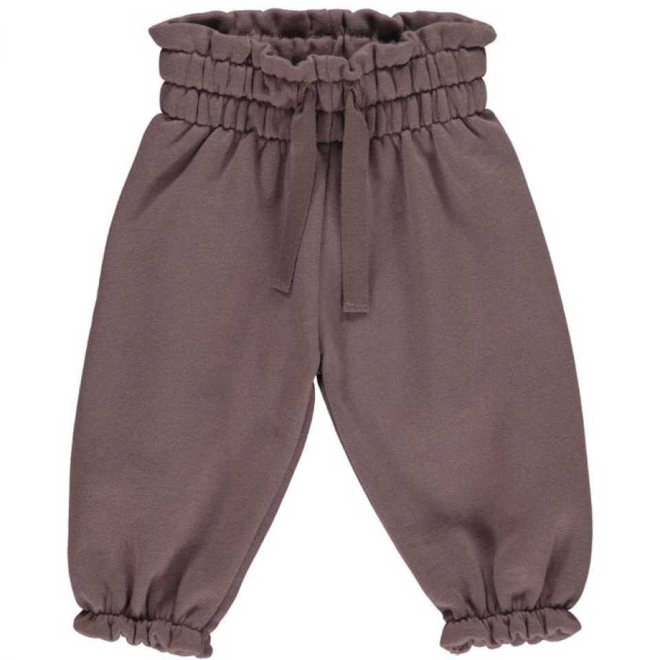 Pantaloni de trening mov, groși, pentru bebeluși