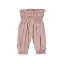 Pantaloni roz cu talie înaltă pentru bebeluși