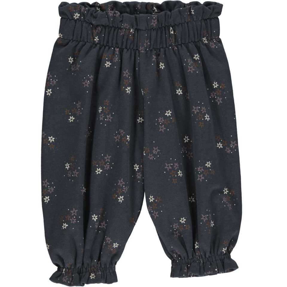 Pantaloni groși cu imprimeu stele, pentru bebeluși