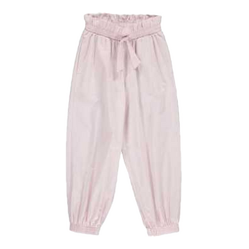Pantaloni subțiri roz, din poplin, pentru fete