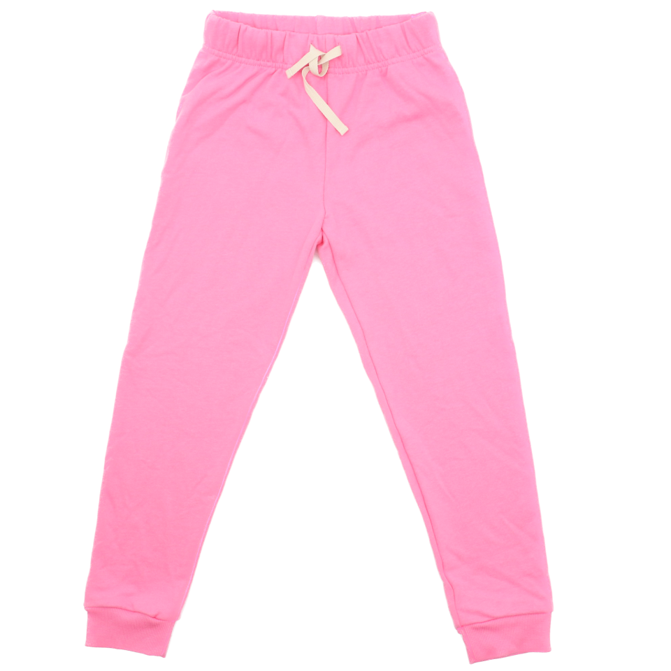 Pantaloni de trening roz intens pentru copii