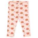 Colanți roz cu imprimeu păuni pentru copii