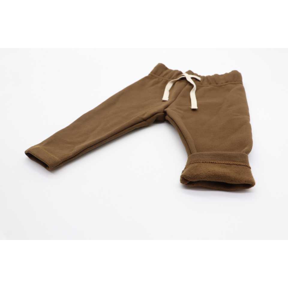 Pantaloni de trening groși, maro, pentru copii