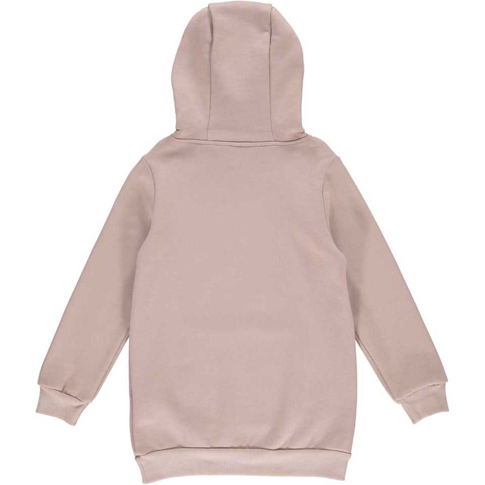 Rochie hoodie roz pentru fetițe