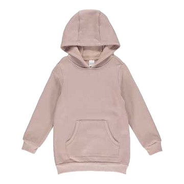 Rochie hoodie roz pentru fetițe