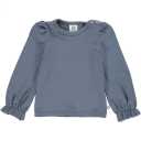 Bluză albastră cu volănașe pentru bebeluși