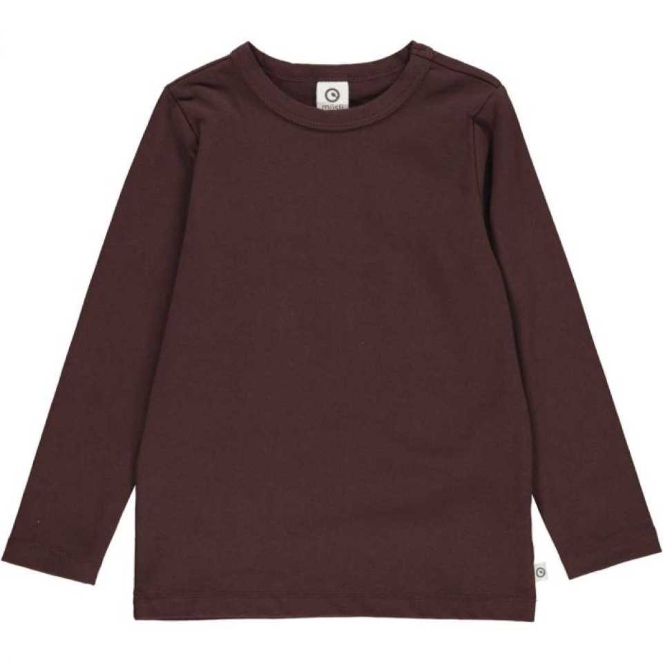 Bluziță confortabilă maro închis pentru copii