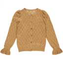 Cardigan tricotat, bej pentru fete