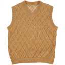 Vestă bej tricotată pentru băieți