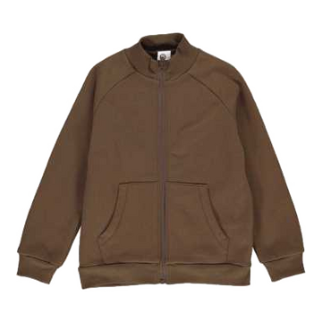 Hanorac brown mist cu fermoar pentru copii