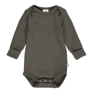 Body Cozy me verde închis pentru bebeluși