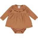 Body rochiță portocaliu pentru bebeluși