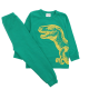 Pijamale verzi cu imprimeu dinozaur