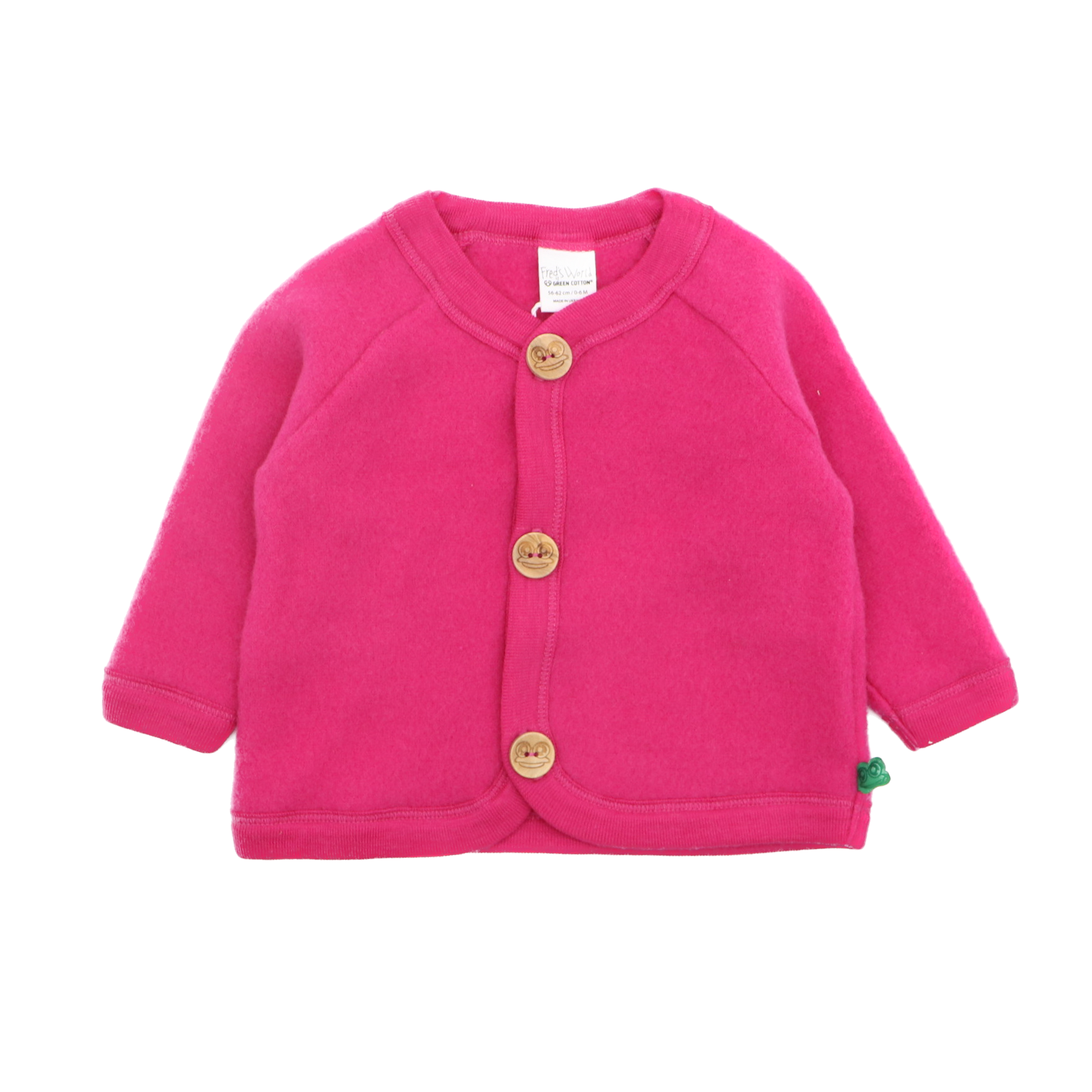 Jachetă roz din lână fleece