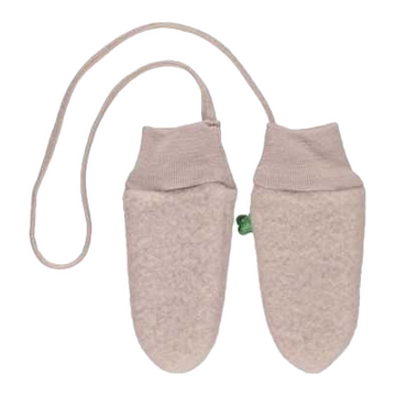 Mănuși roz din lână fleece