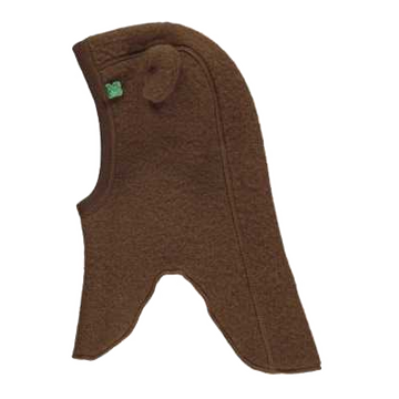 Cagulă maro din lână fleece