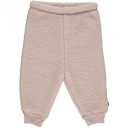 Pantaloni roz din lână fleece