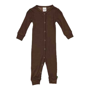 Salopetă maro din lână merinos