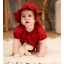 Pălărie de soare roșie pentru bebeluși