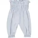 Pantaloni bleu cu talie înaltă pentru bebeluși