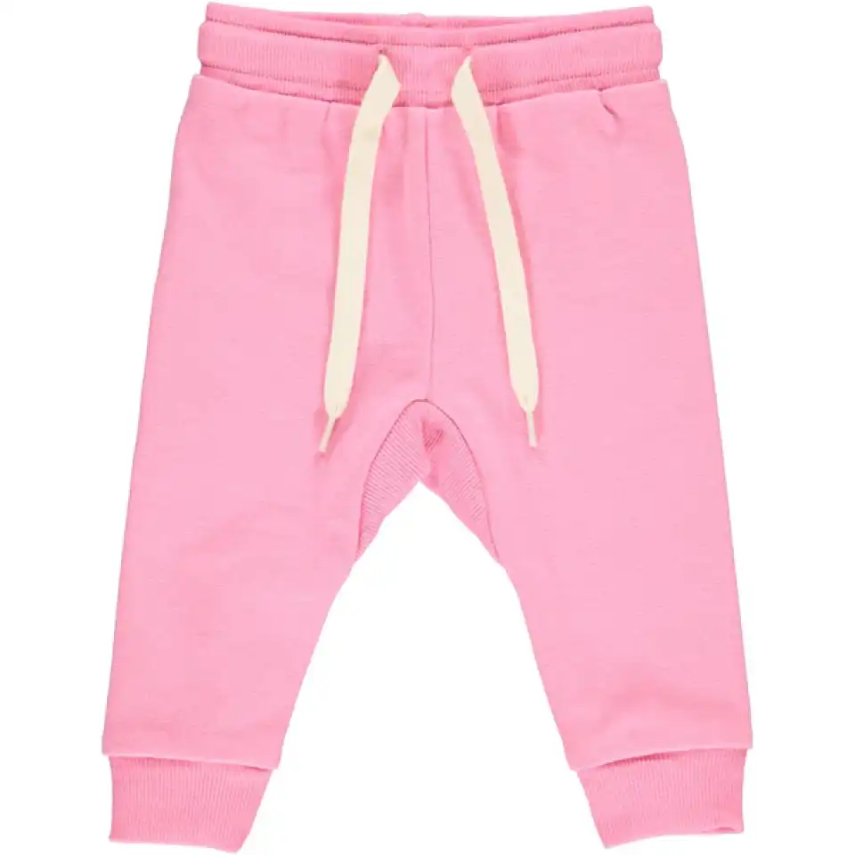Pantaloni de trening roz intens pentru bebeluși