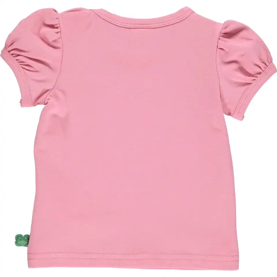 Tricou roz cu imprimeu gărgăriță pentru bebeluși