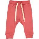 Pantaloni de trening roz cranberry pentru bebeluși