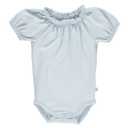 Body bleu cu mâneci bufante