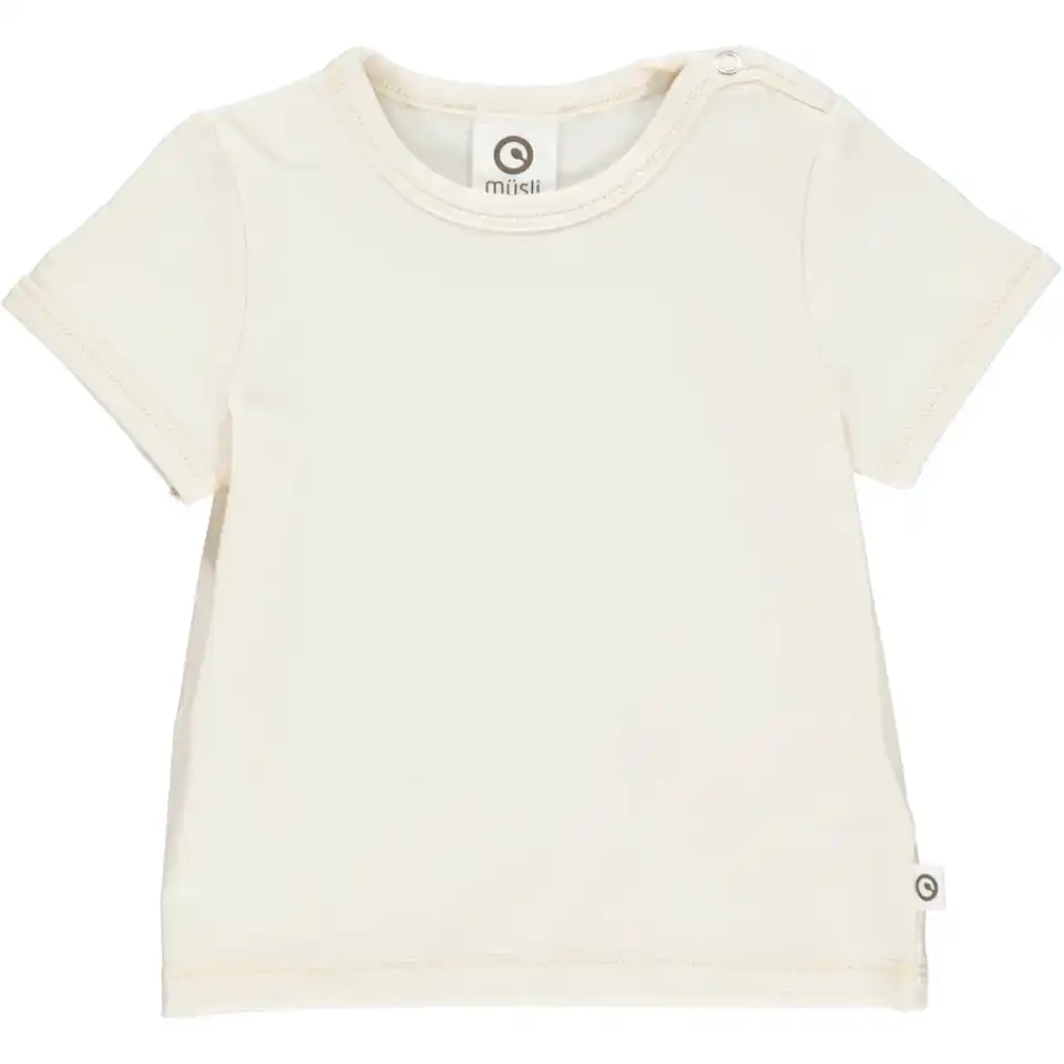 Tricou Cozy me alb crem pentru bebeluși