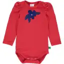 Body cu aplicație floare – lollipop, din bumbac organic
