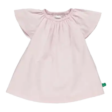Rochie vaporoasă, roz, din poplin