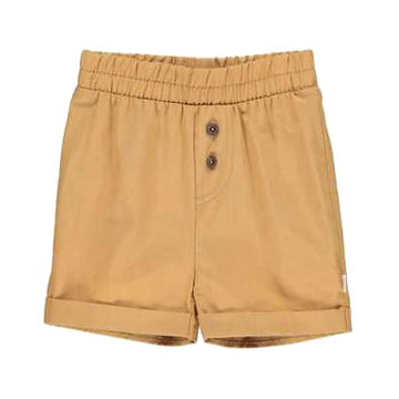Pantaloni scurți bej din poplin pentru băieți