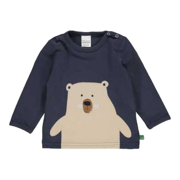 Bluză bleumarin cu imprimeu urs pentru copii