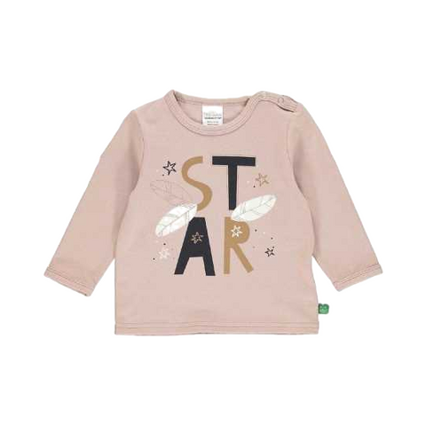 Bluză roz STAR pentru bebeluși și copii