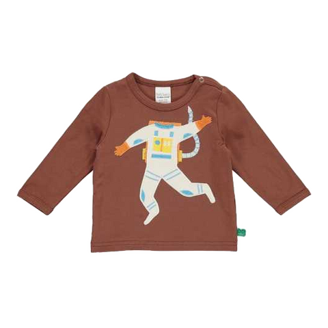 Bluză maro astronaut pentru bebeluși și copii