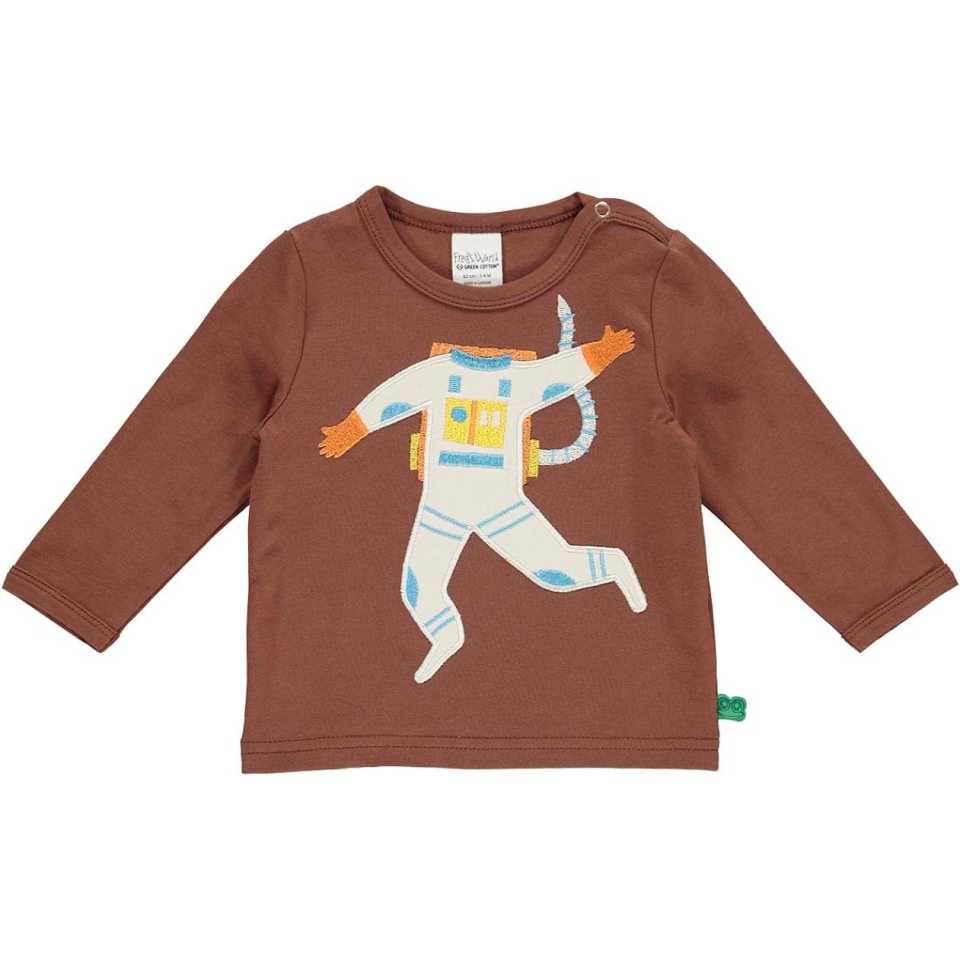 Bluză maro astronaut pentru bebeluși și copii