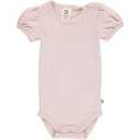 Body roz pointelle cu mânecă scurtă