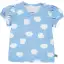 Tricou bleu cu imprimeu nori pentru bebeluși