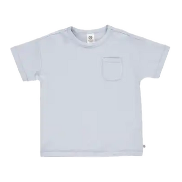 Tricou bleu cu buzunar