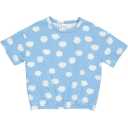 Tricou bleu cu imprimeu nori pentru fete