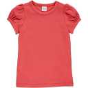 Tricou cranberry cu mâneci scurte, bufante pentru fete